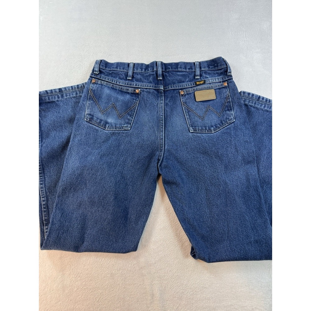 Vintage Wrangler Men's Straight Leg Jeans 35x32  Denim Cowboy‎ Farm Rodeo